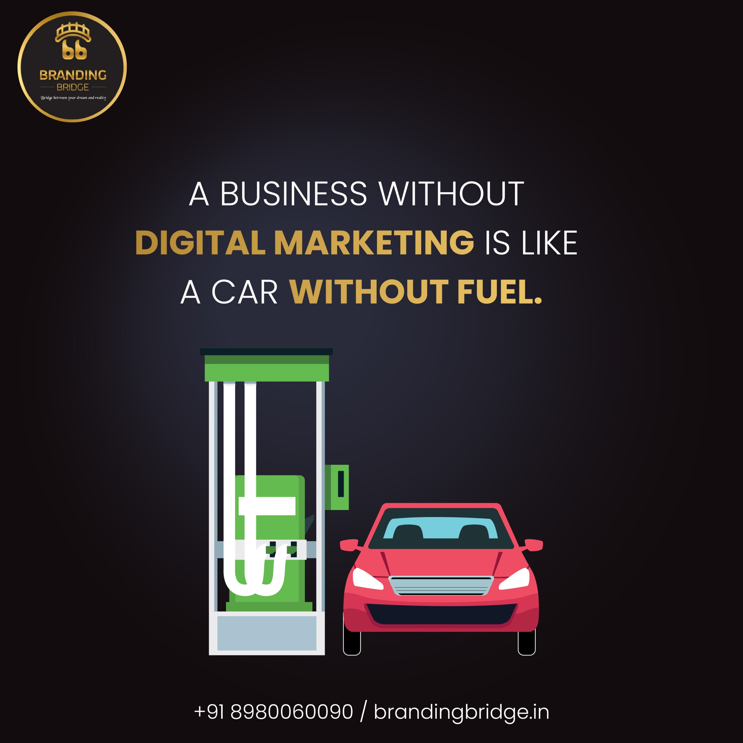 A Business Without Digital Marketing Is  A Car Without Fuel