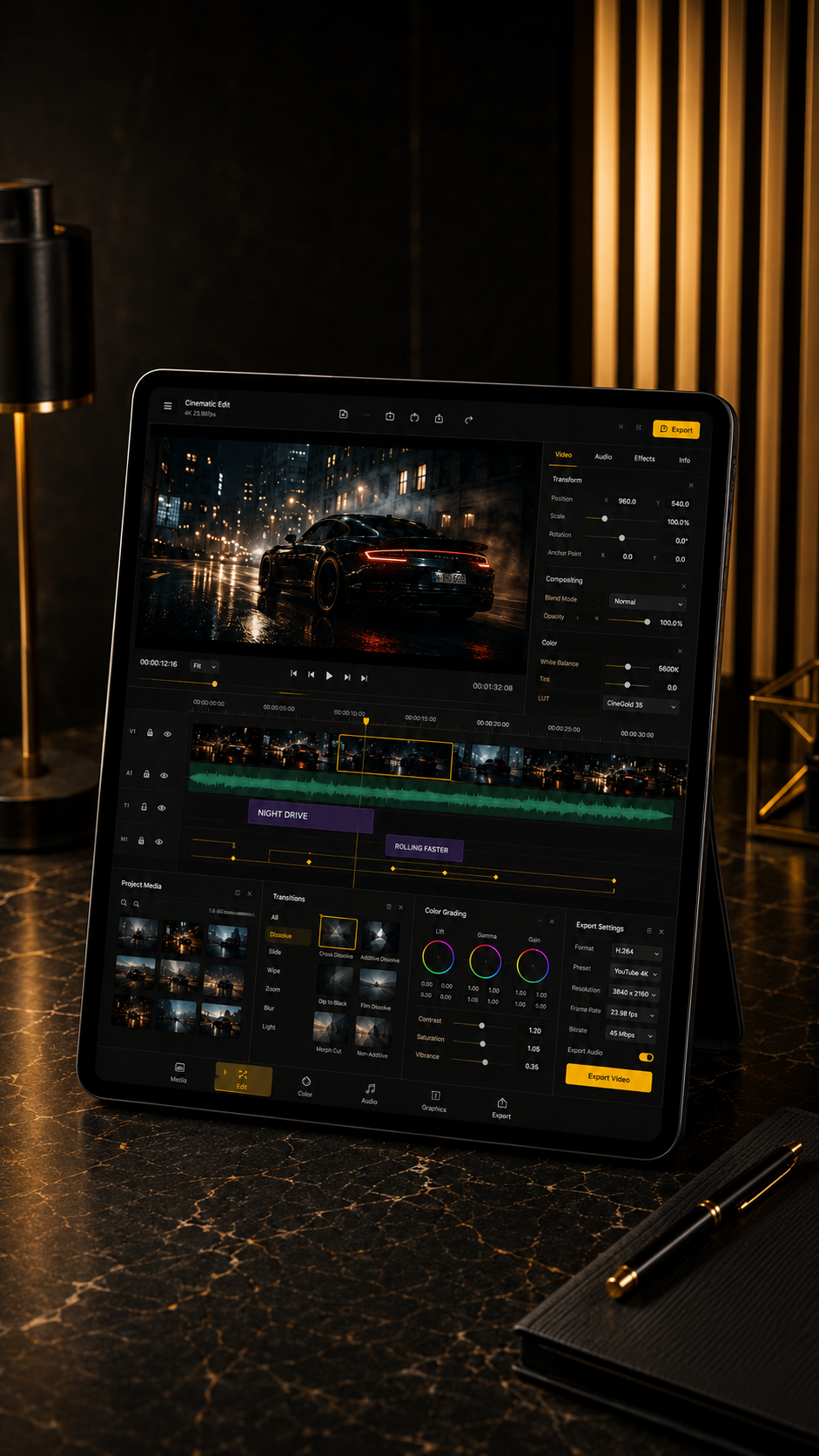 BB Video Editing Mockup 1
