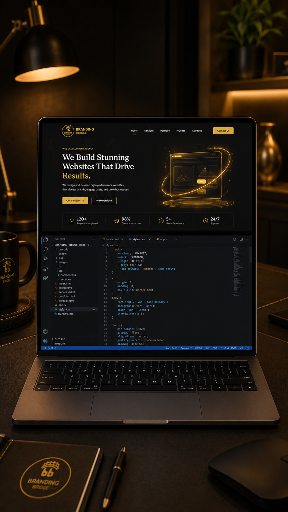 BB Website Development Mockup